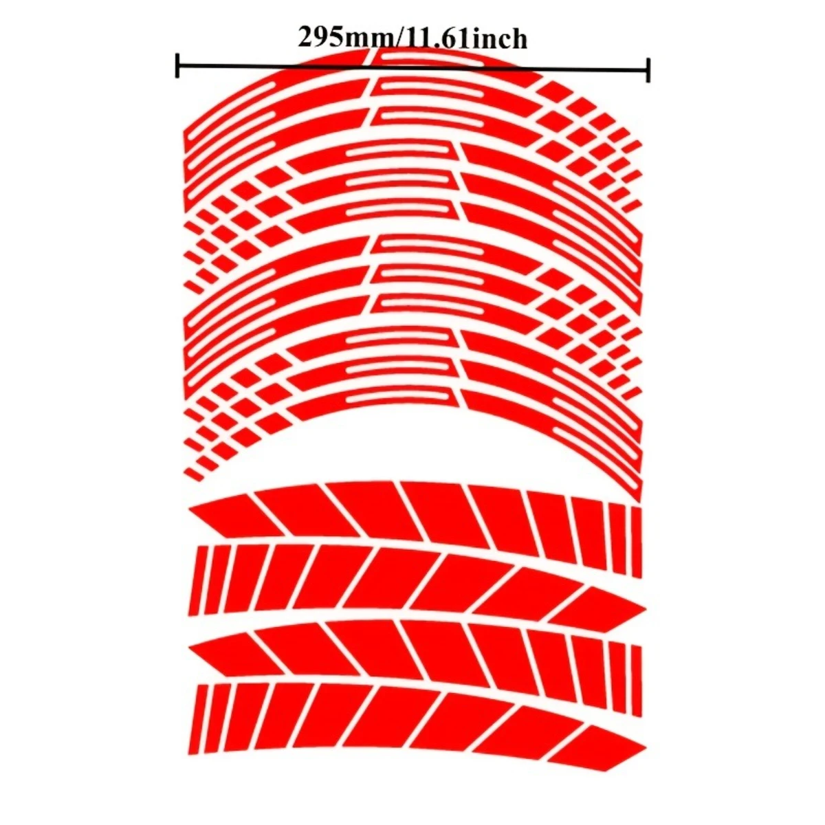 1 مجموعة ل 17in محور دراجة نارية ملصقات الرياضة عجلة ريم مقاوم للماء شارات الفينيل القابلة للإزالة دراجة نارية محور الديكور محور الملحقات #2