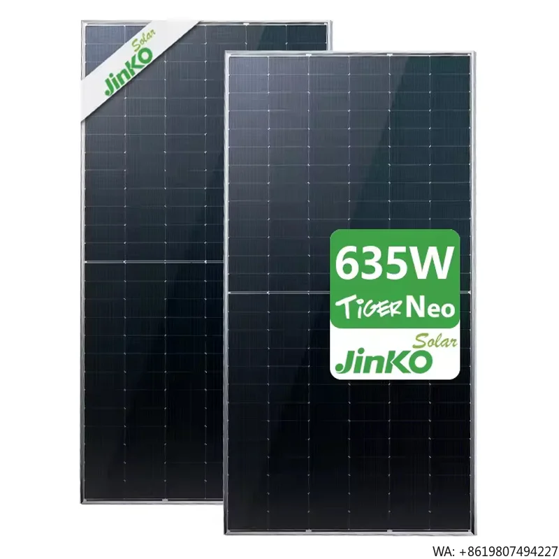 Jinko Solar Tiger Neo N-type 78HL4  625W 630W 635W 640W 650W jinko Solar Panel n Type with 30 Years Warranty High Quality