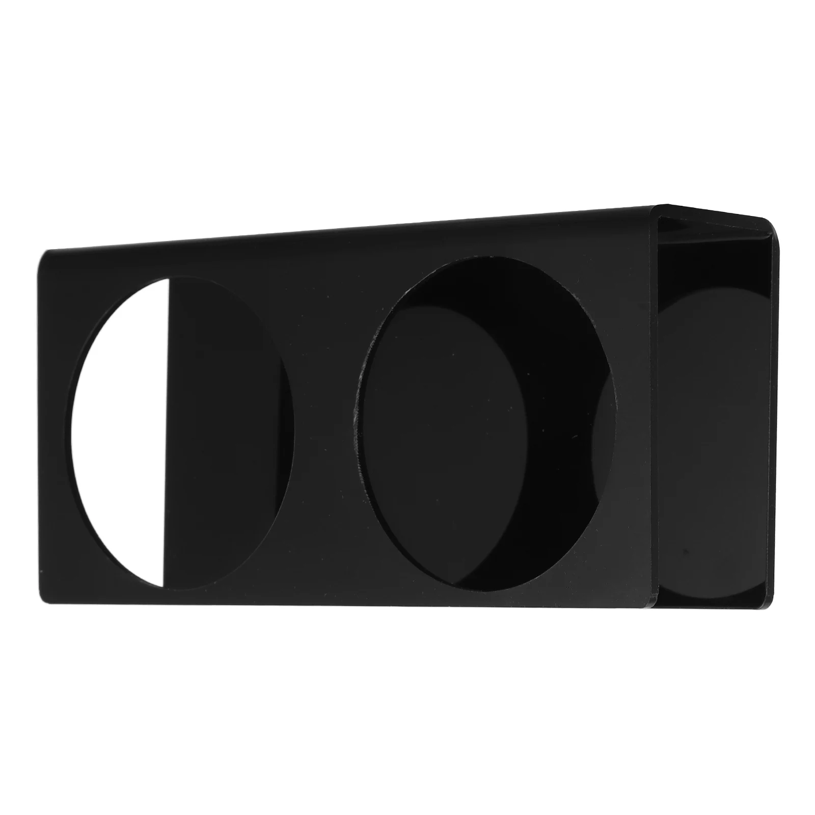 

Beverage Display Tool Acrylic Drink Holder 2-Slots Easy to Assemble and Carry for Various Occasions Acrylic Drink Holder