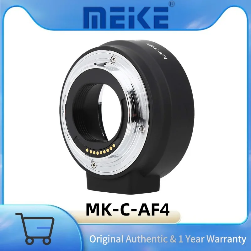 

Meike MEKE MK-C-AF4 Auto Focus Lens Adapter Ring for Canon EF EF-S Lens to Canon EF-M Mount Cameras EOS M5 M6 M50 M100 M200