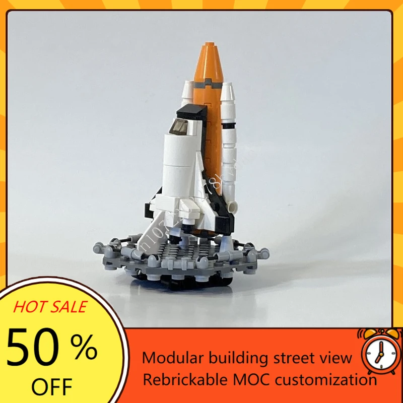 375 pièces complexe de lancement 39b affichage de bureau modulaire MOC créatif vue sur la rue modèle blocs de construction Architecture bricolage modèle jouets cadeau