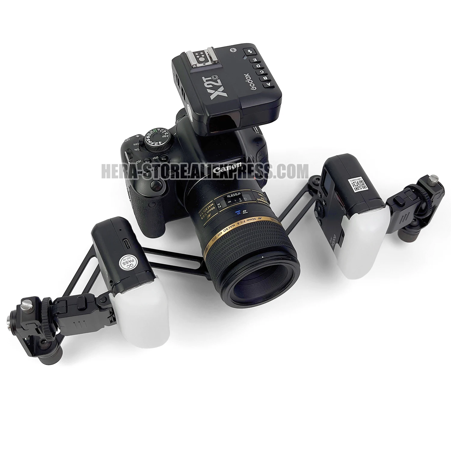 Godox MF12 Orale Makro-Fotohalterung, Doppelkopf-Kaltschuh-Blitzring für Zähne, ästhetisch, vollständiger Gebiss, maxillofacial-Fotografie – Detail 11
