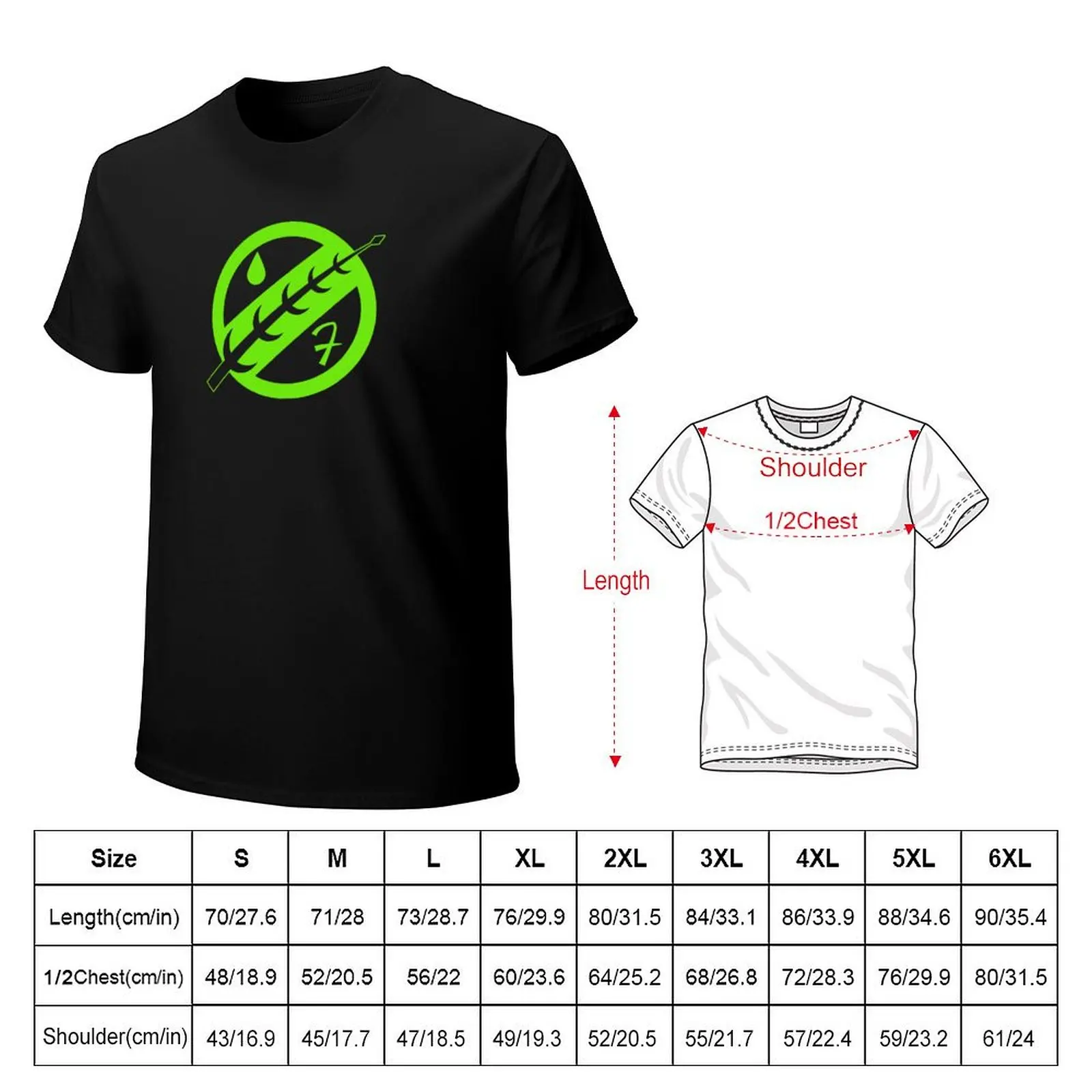 Minimal Fett Logo T-Shirt Large Size Casual Short Sleeve Top