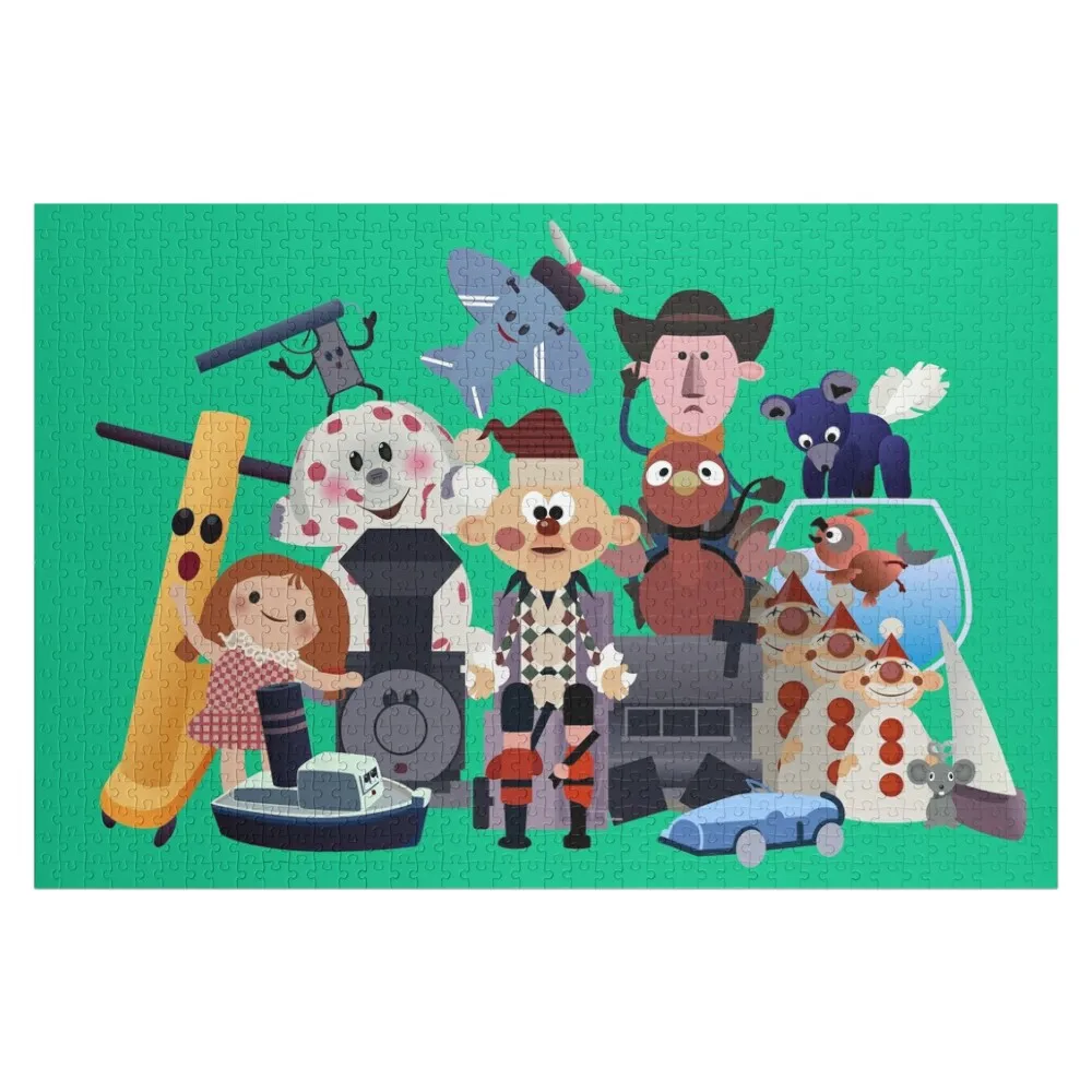 

Деревянный пазл Misfit Menagerie с именем, персонализированный, на заказ, игрушка для детей, головоломка