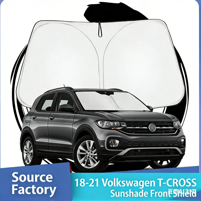 Suitable for 18-21 Volkswagen Tukai T-CROSS exclusive car sunshade and front windshield heat-insulating sunscreen