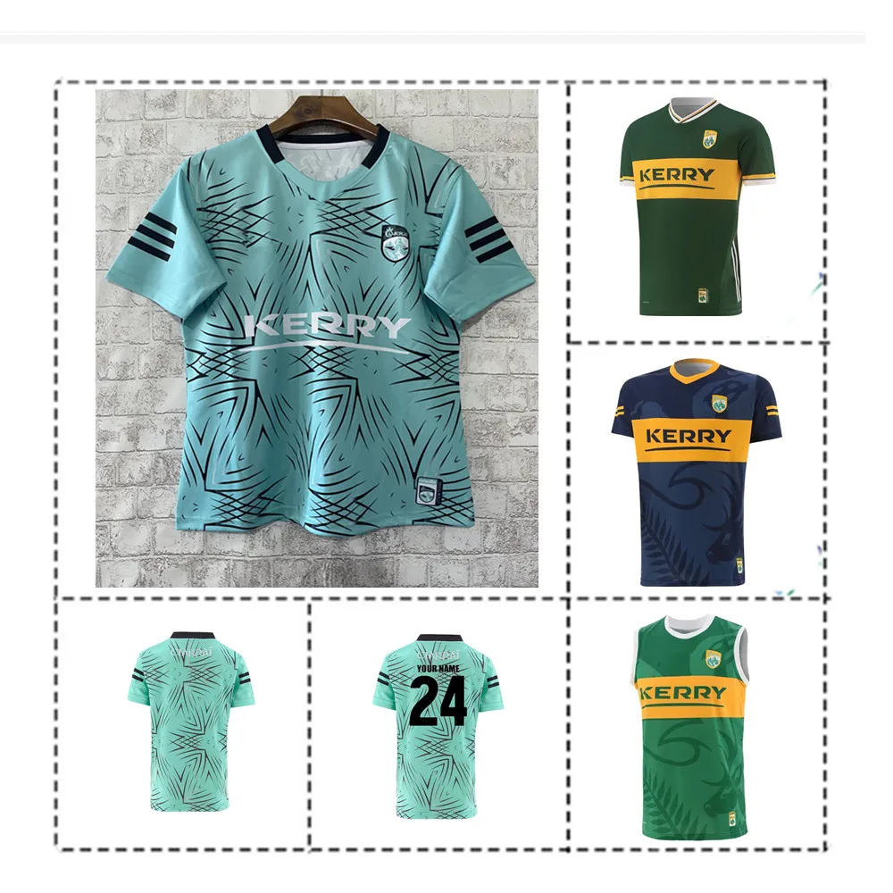 

2024 Kerry GAA Home Training Jersey Shirt Mens Rugby Jersey 2024/25 Kerry Goalkeeper Jersey Size:S-3XL ( Print name and number )