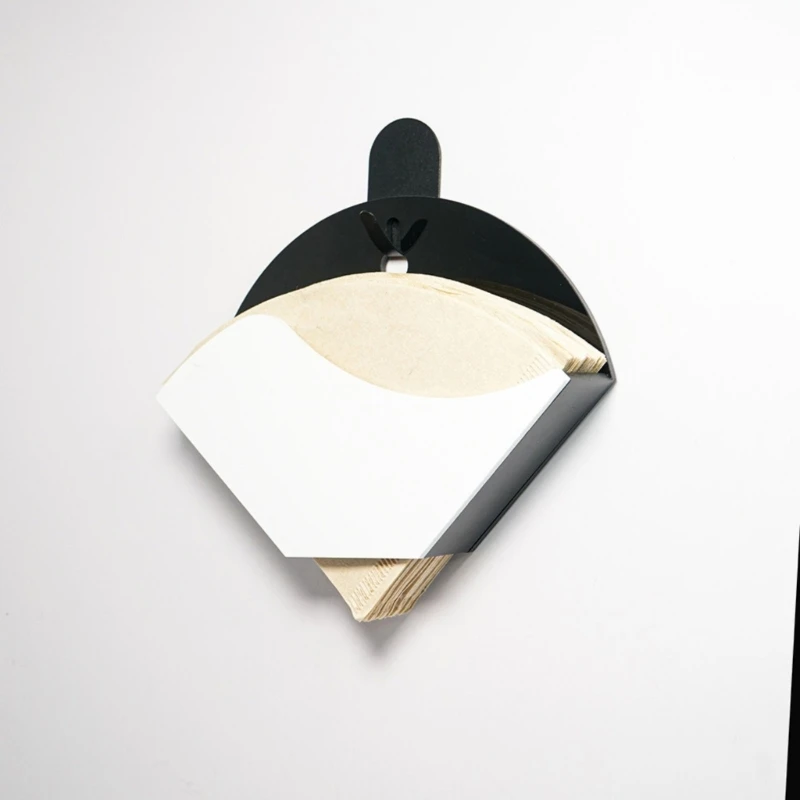 フィルターホルダーコーヒーフィルターホルダーディスペンサーアクリルコーヒーペーパー収納容器