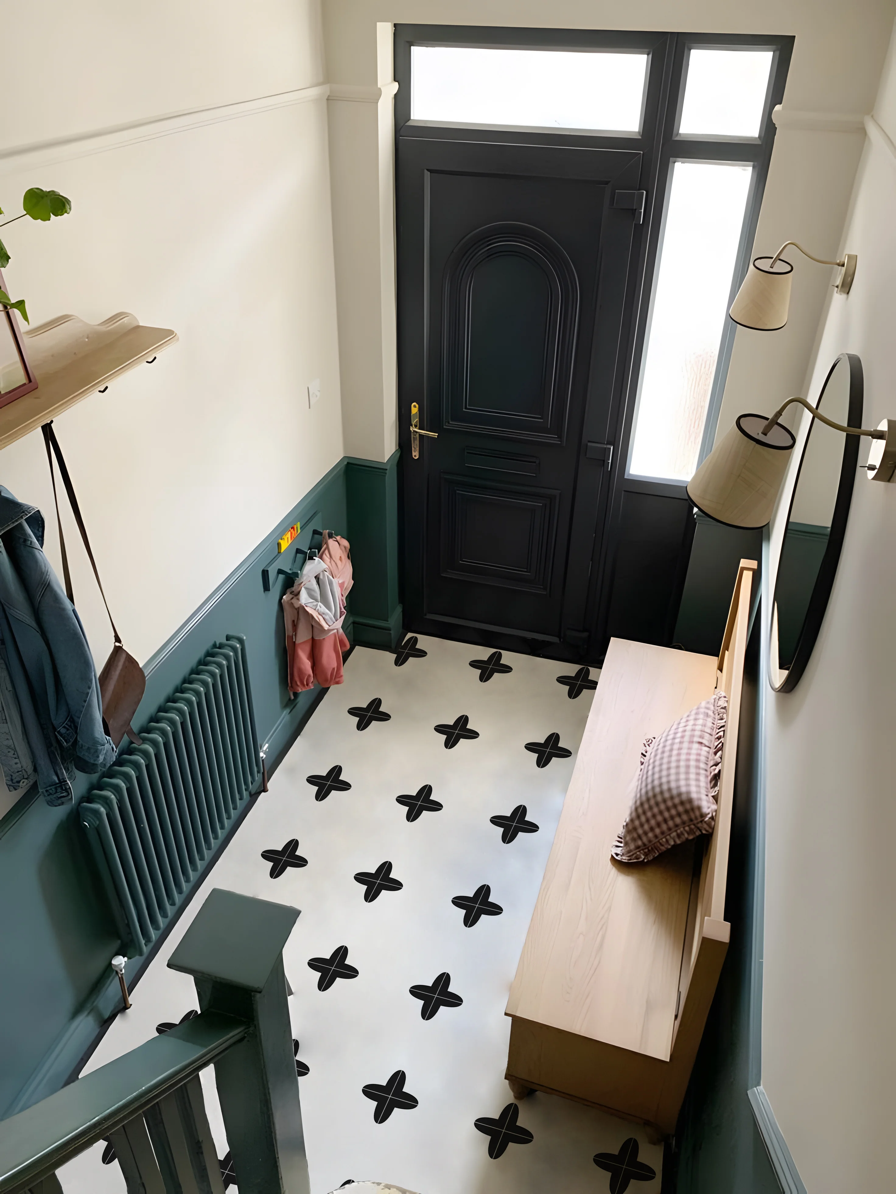 6Pcs Floor Stickers Peel and Stick Waterproof Self Adhesive Waterproof Vinyl Flooring, Removable Flooring Tiles DIY Flooring
