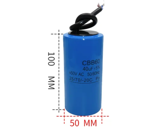 Condensateur de démarrage pour machine à laver CBB60, 450V 40UF, pour pompe à eau et déshydratation à sec