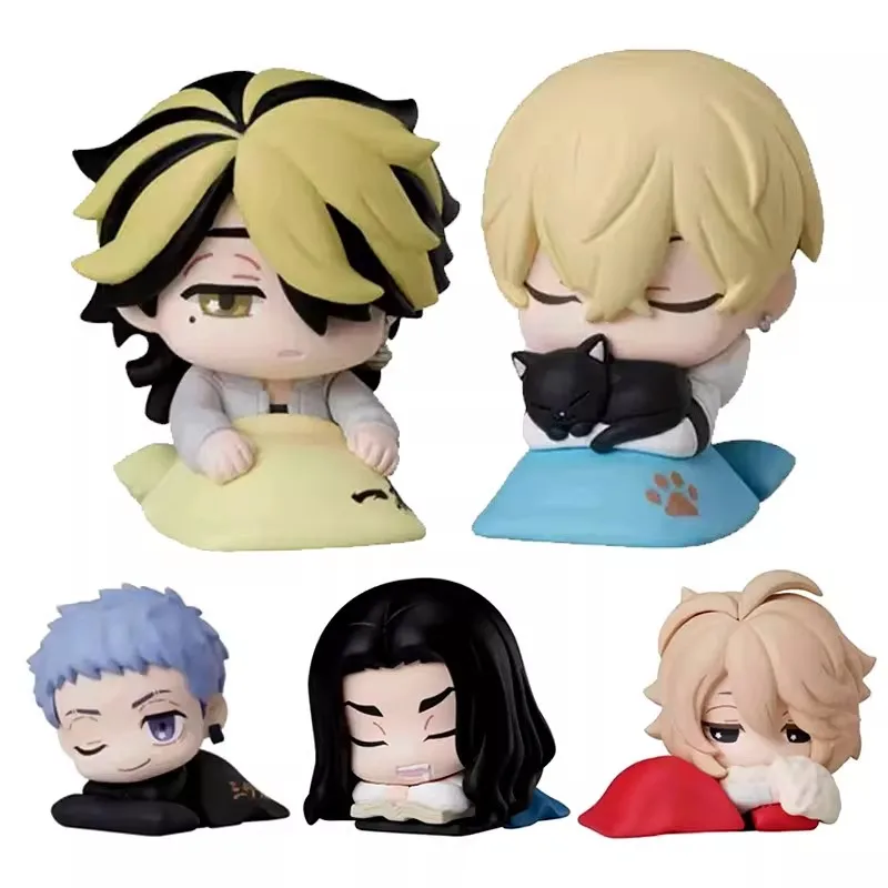 

STASTO Original おねむたん 5Pcs Gashapon Tokyo Revengers Anime Figure Mikey Toys For Kids Gift Collectible Model Ornaments