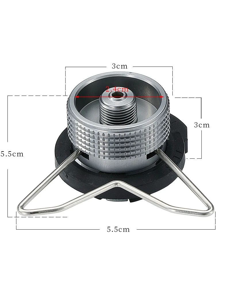 Campingmoon Z11 IPB Lock Converter ، محول غاز طويل ، إطار خارجي ملولب ، ختم متكامل ، طهي المخيم ، لوازم الموقد الخارجي