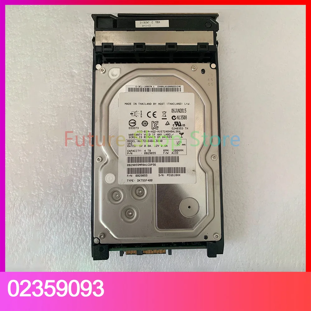

For Huawei S5500T S2600T S5600T S2200T 4T SAS 3.5 storage hard drive 02359093
