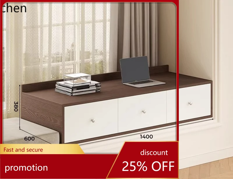 CZ Bay Window Cabinet Home Window Sill Drawer-Style Transformation Cabinet Bedroom Floor Storage Cabinet