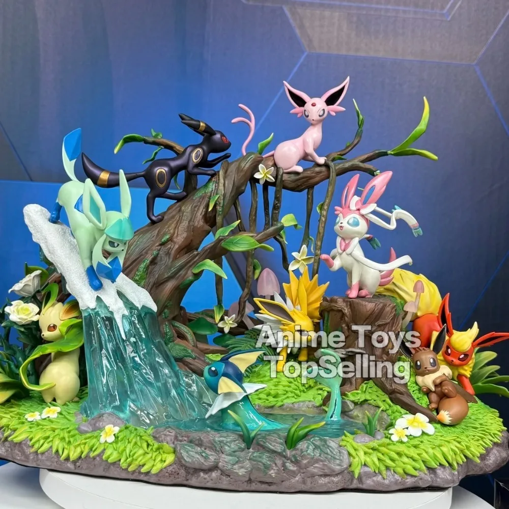 

27cm/10.63in Pokemon Anime Figure Eeveelution Action Figure PVC Collection Model Toys for Children Gifts