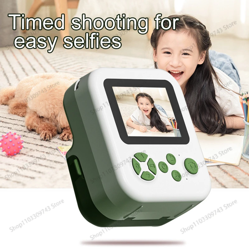 Neue Thermodruckkamera für Kinder, Polaroid Mini Cartoon Digitalkamera, DIY-Geschenk, modische Spielzeugkamera, personalisiertes Geschenk