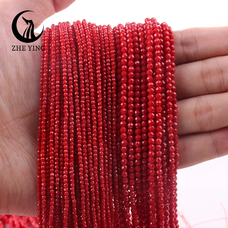 Zhe Ying 3mm Crystal Glass Beads for Needlework Small Faceted Beads for Needle Work DIY Beads Jewelry Supply 5 Strands/lot image 6