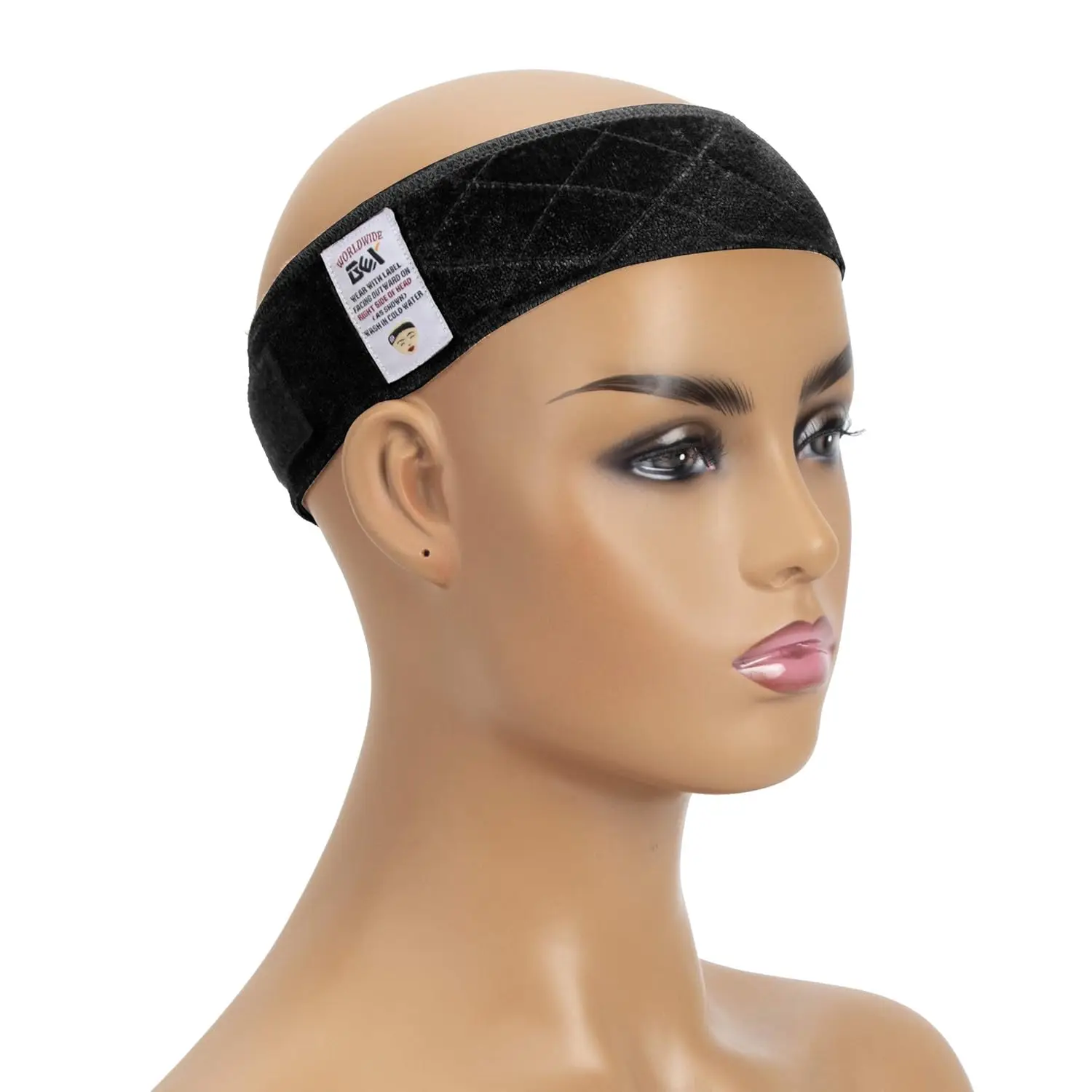 Adjustable Velvet Wig Grip Band - Non-Slip, Breathable Headband for Secure Wig Wear and Comfort