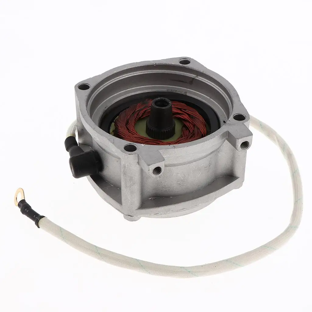 Silver Alloy Electric Motor Starter for Dirt Chopper Bike 49cc 2 Stroke Engine Mini Motorcycle Compatible
