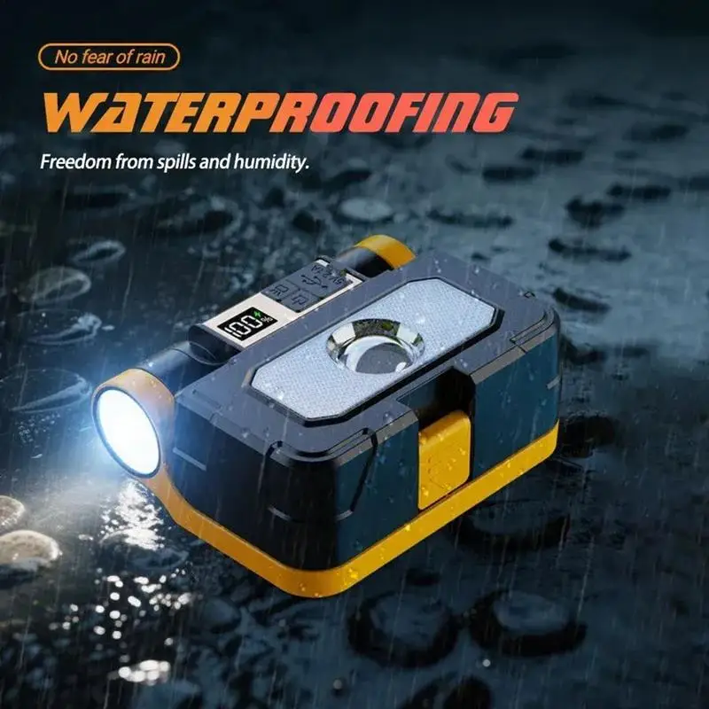 Przenośna lampa robocza Ręczna latarka do naprawy samochodów Bezprzewodowa, energooszczędna, ładowalna lampa robocza solarna na kemping, do garażu