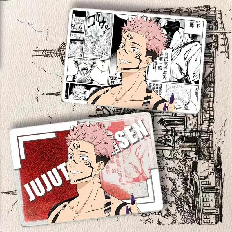 

Anime Jujutsu Kaisen Fushiguro Toji Megumi Cosplay Quicksand Mahjong Acrylic Card Brick Delicacy Ambitus