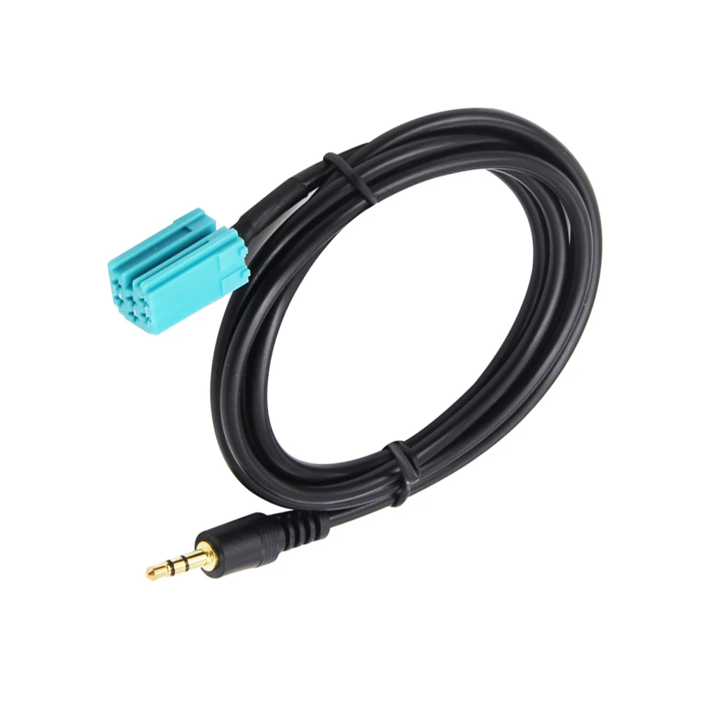 2026 HOT SALE ISO 6 Pins Male Jack Audio Suit Car 3.5mm Aux Cable For Renault Espace Twingo Kangoo Radio Connector