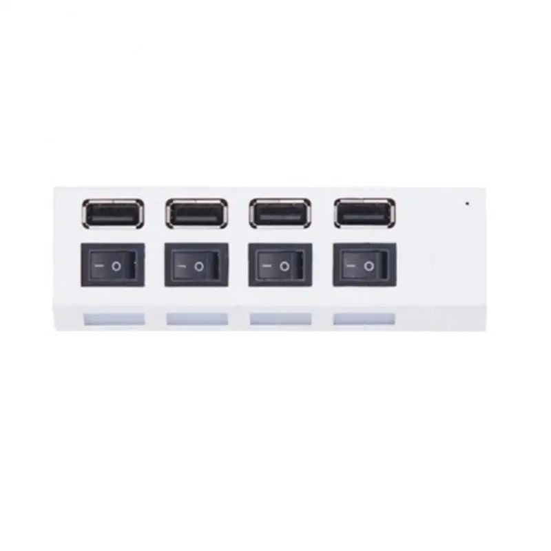 RYRA Hohe Geschwindigkeit 4/7 Ports USB HUB 2,0 Adapter Expander Multi USB Splitter Mehrere Extender Mit Schalter 30CM Kabel für PC Laptop