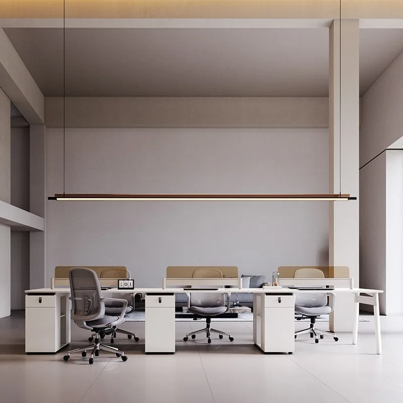 Staff: 4 or 6 people, double face-to-face booth, 4/6 people, environmental protection staff desk