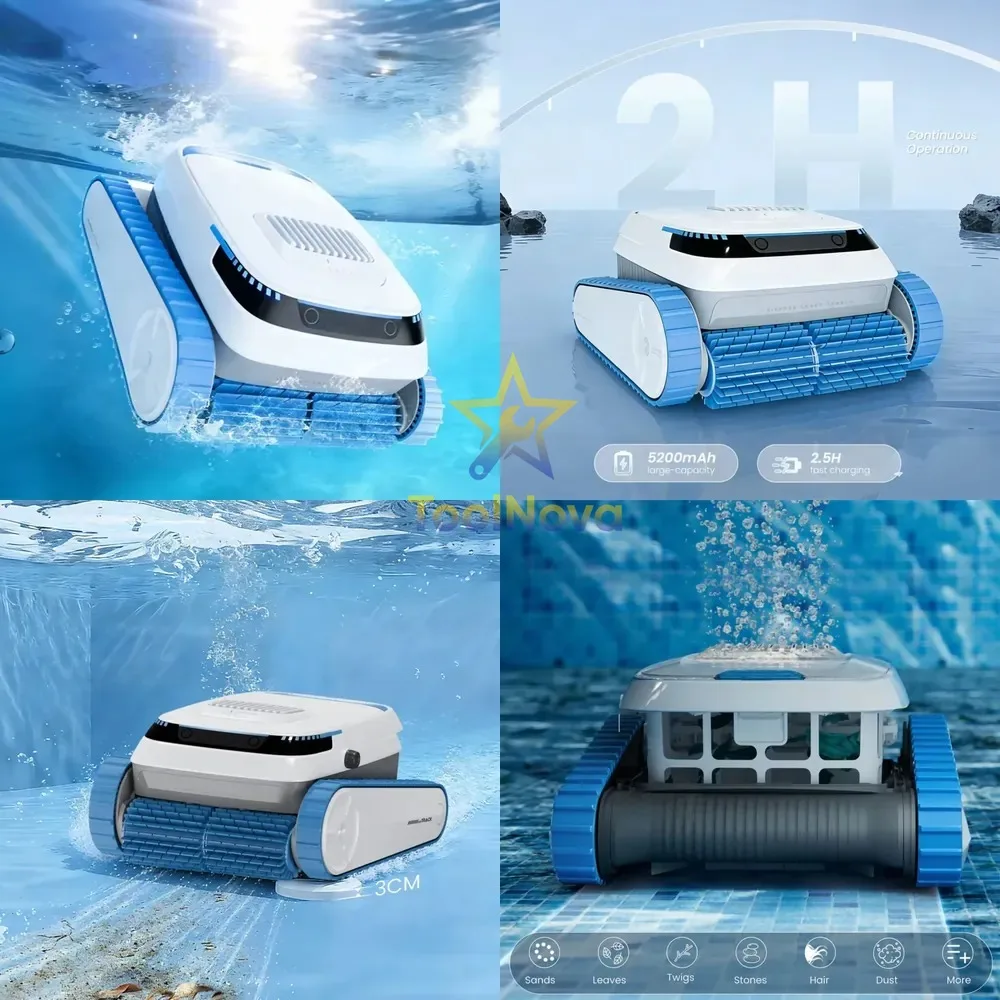 2026hotsale *China* AIRROBO QD40 APP Remote Control Cordless Robotic Pool Cleaner Automatic Intelligent NaviClean Pool