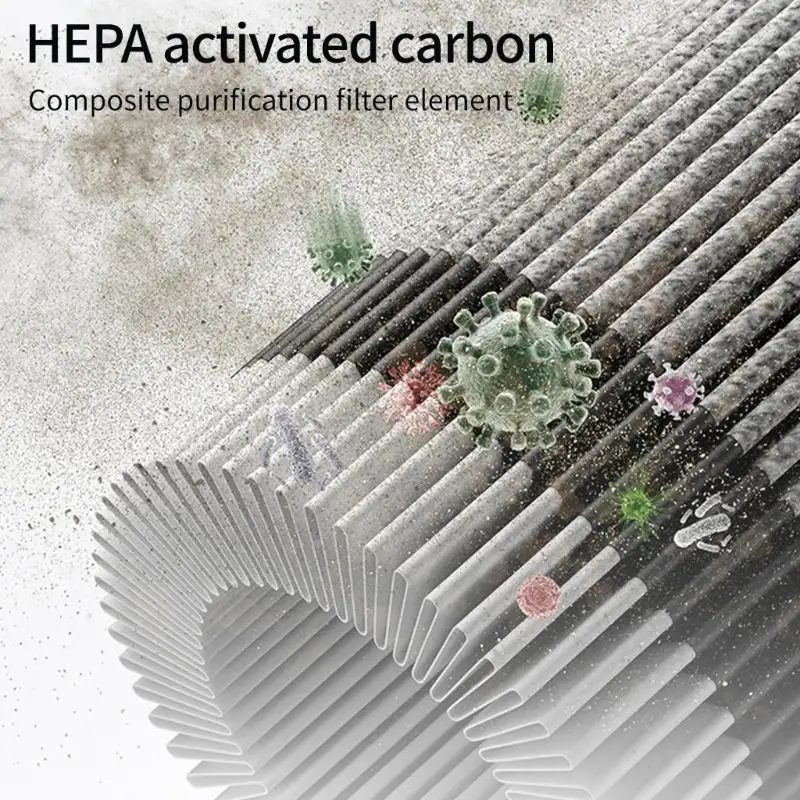 أجهزة تنقية الهواء U0DE لغرفة غرفة نوم متكررة استخدام سطح المكتب الصغيرة المحمولة المتنبر أيون هواء المرشحات