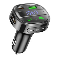 FM Transmitter Support TF Card U Disk Car MP3 Player PD USB QC3.0 Fast Charging USB Car Charger Bluetooth Handsfree Car Kit