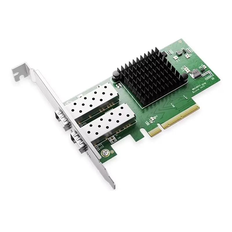 

Чип A13E-X710 10G для ПК, гигабитная оптоволоконная сетевая карта, 2 порта SFP для адаптера Ethernet PCI Express