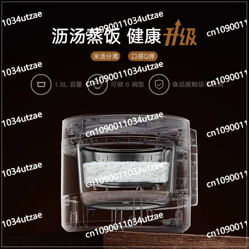 Transparent Steam Rice Cooker Cooking Visual Borosilicate Glass Liner Healthy Steamed Rice