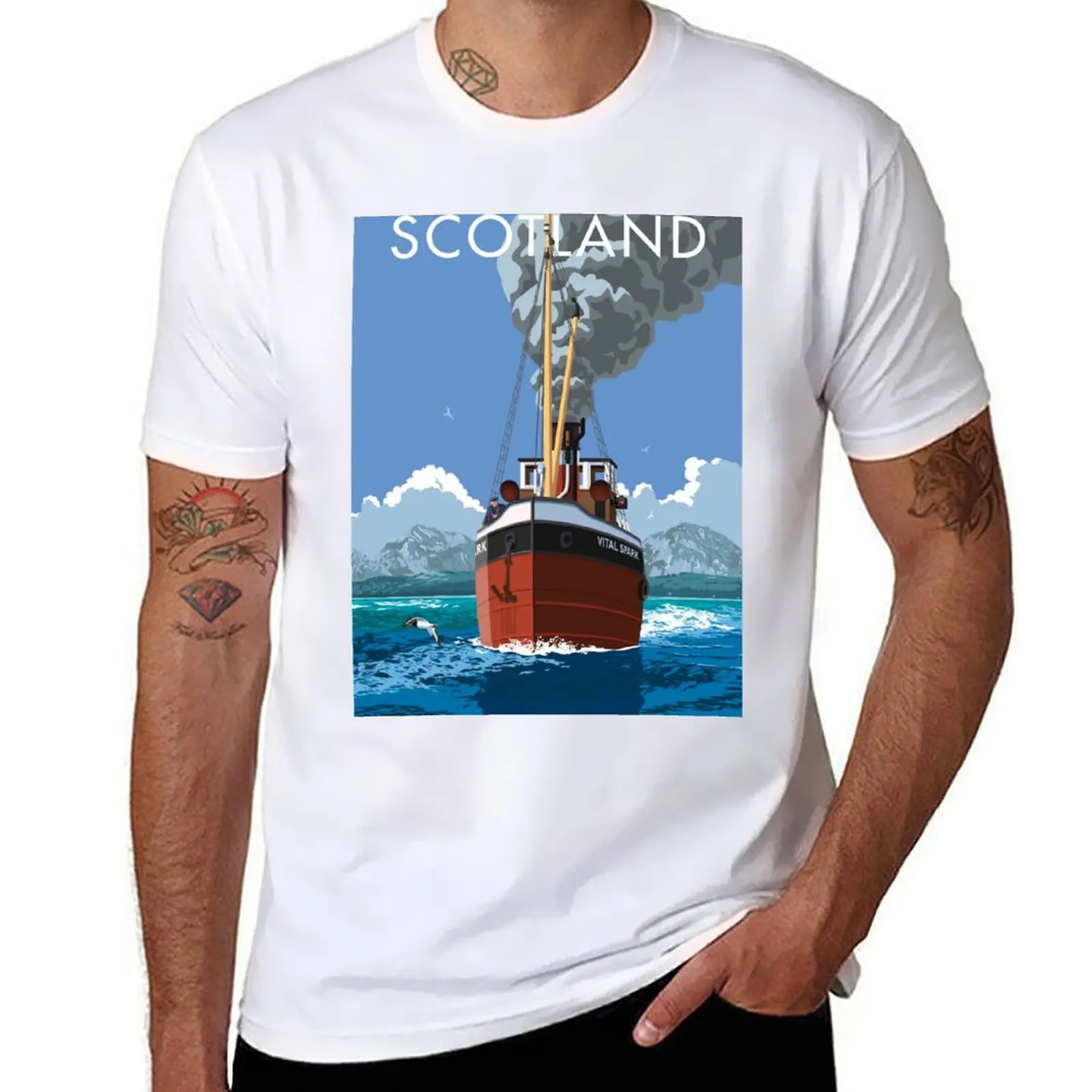 

t shirt T-Shirt graphic the cotton Handy Para Jura of pack plies t shirts Sound man Scotland,