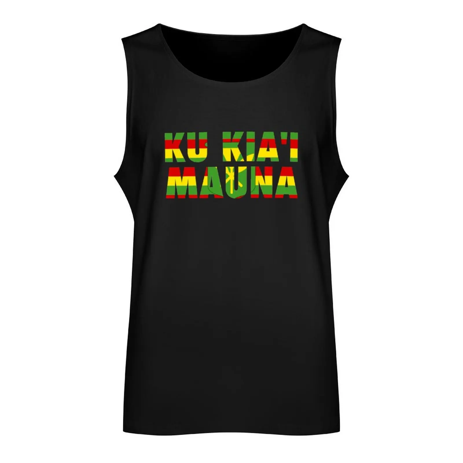 Ku Kia'i Mauna - We Are Mauna Kea Tank Top bodybuilding sleeveless vests Bodybuilding shirt