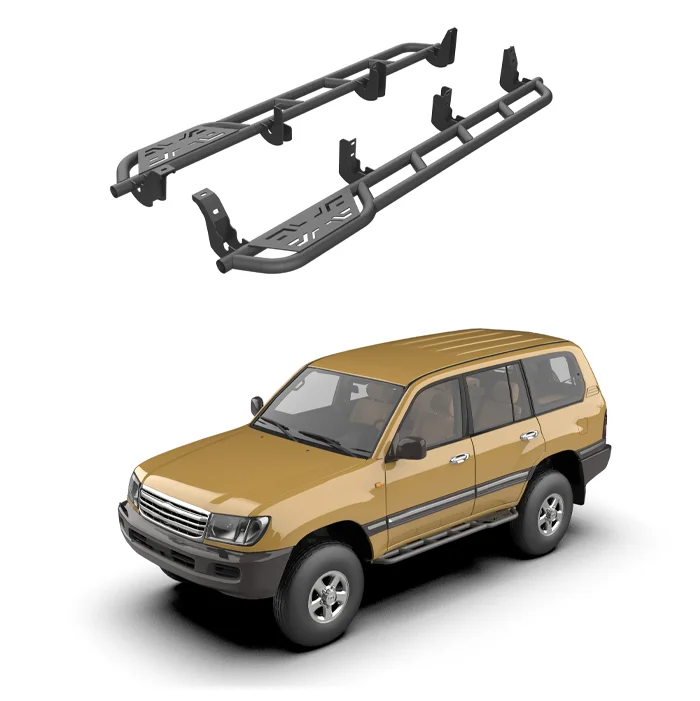 

New Off-road 4x4 Other Exterior Accessories Steel Running Boards for Toyota Land Cruiser LC100 Aluminum Side Steps