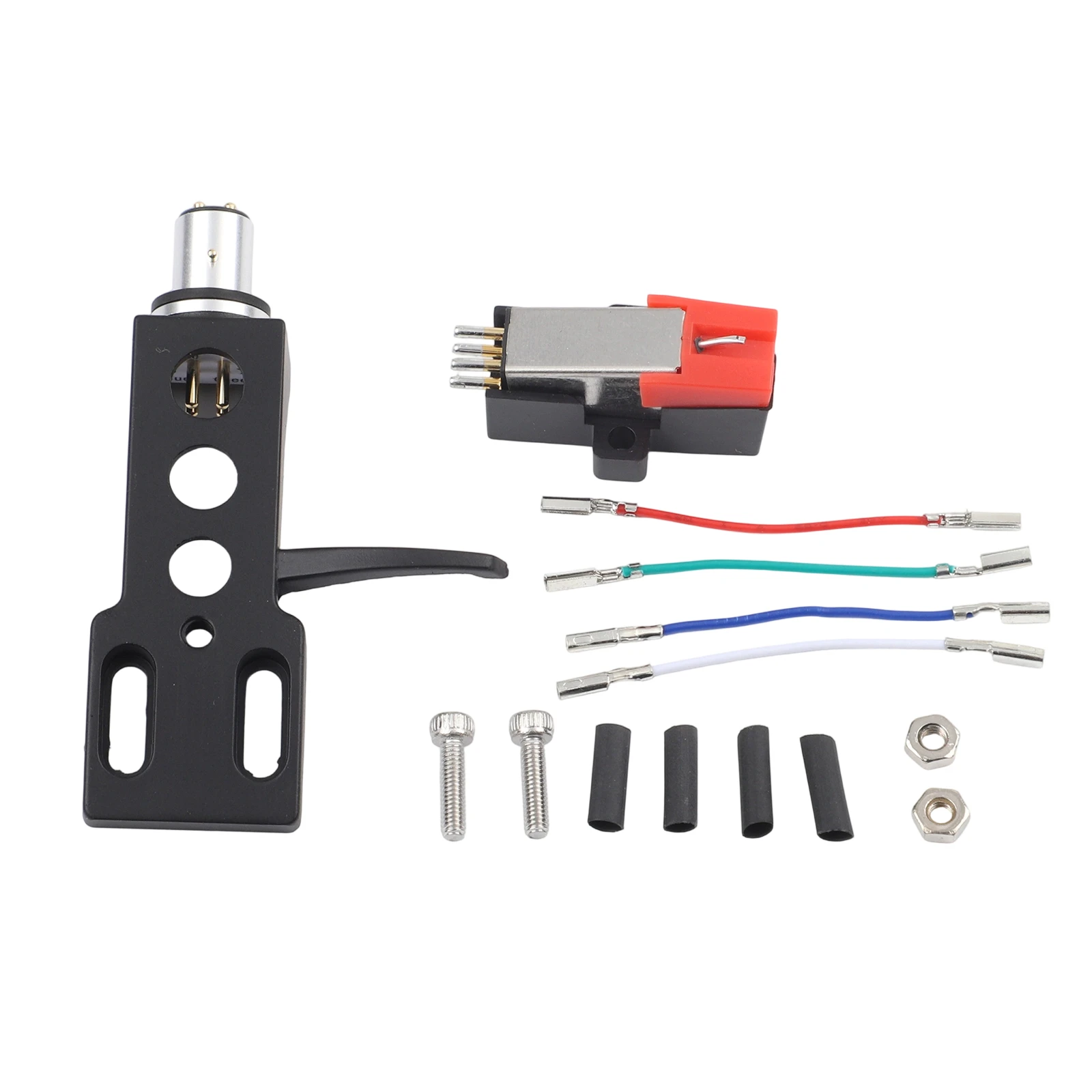 Moving Magnet MM Phono Cartridge With Stylus Holder Set Gold Plated Terminals For LP Record Player Turntable Audio Component