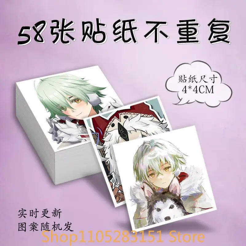 Genshin Impact Alyosha Cosplay Anime Stickers Cute Cartoon Decoration Suitcase Laptop Phone Stationery Manga Stickery