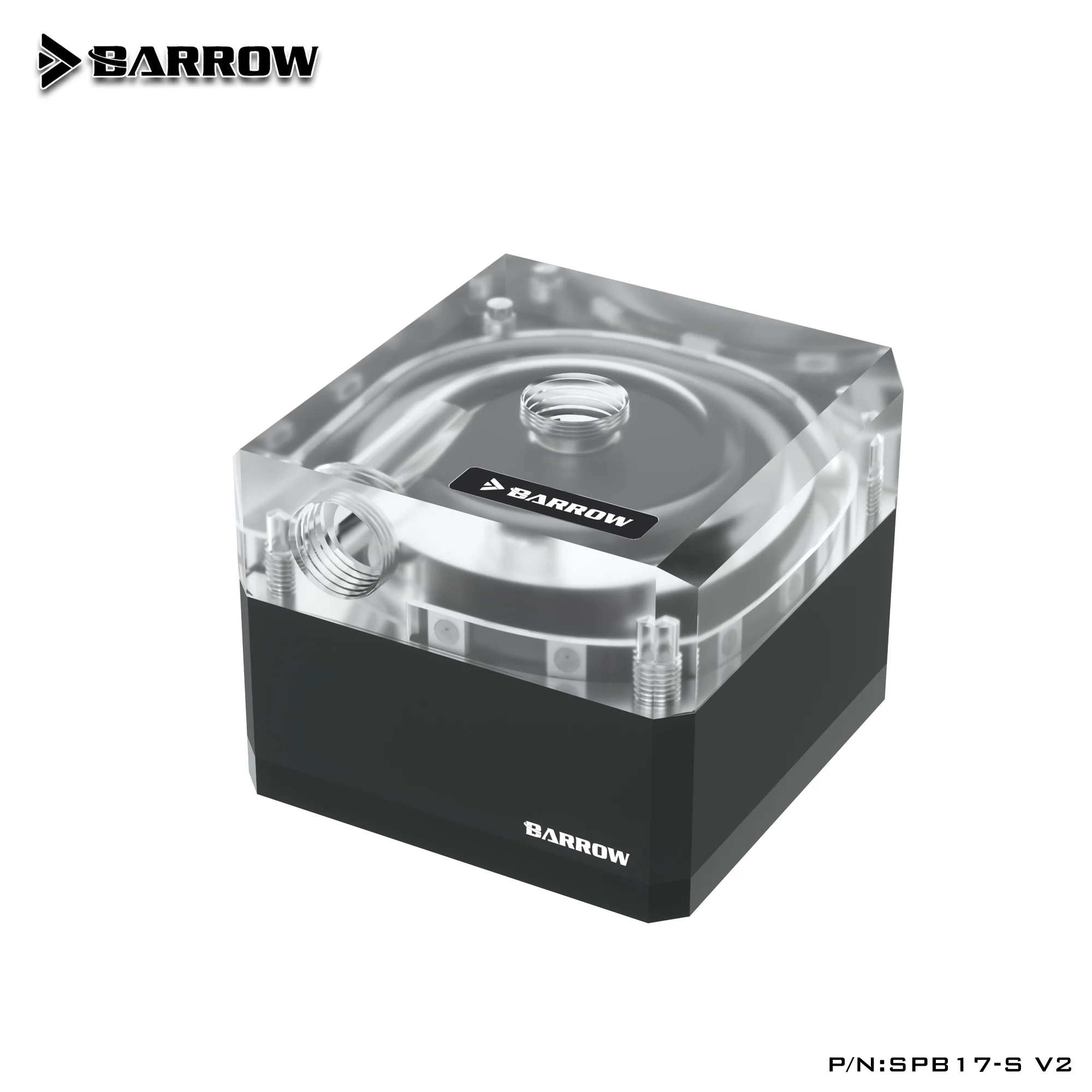 Barrow DDC 17W PWM PCWater Cooler Bomba DV12 Elevador de flujo máximo 5,5 metros 960L/H G1/4 roscado para computadora SPB17-S V2