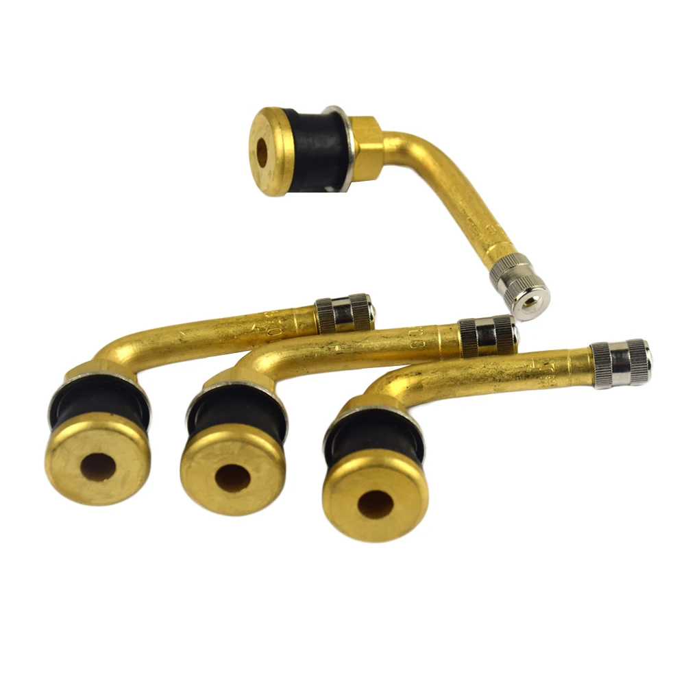 Universal TR570C Brass Truck Tubeless Tire Elbow Rod Valve Stem Bus 90 Degree Bend Tyre Valve Stem