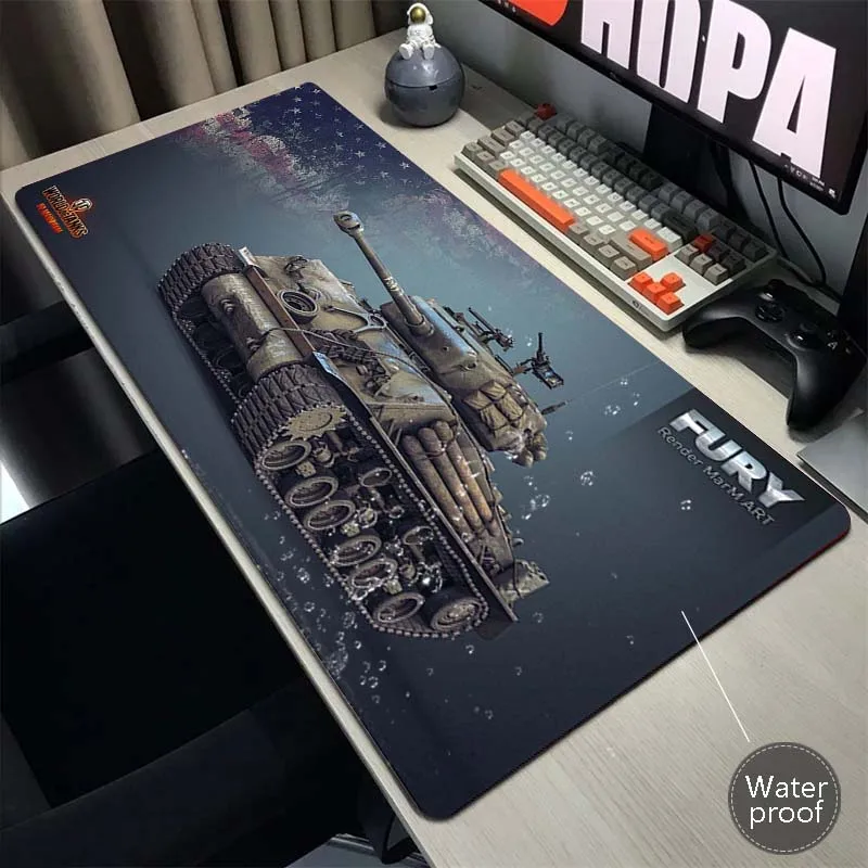 

Oversize World of tanks Mouse Pad XXL Large Mouse Mat Gaming Mousepad Computer Keyboard Pads Natural Rubber Waterproof Desk Mat