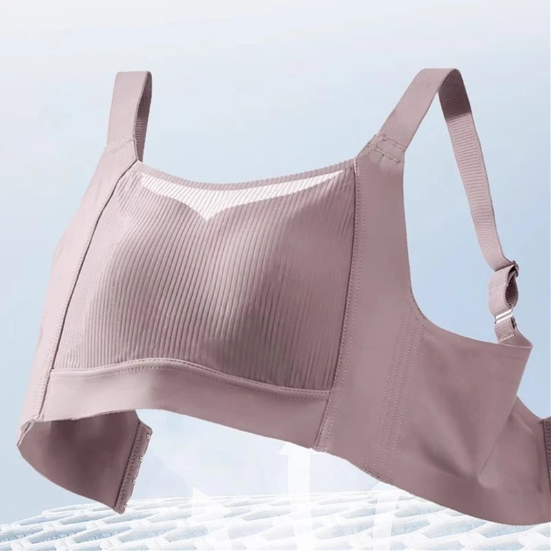 

Seamless Bra for Side Breast Reduction, Thin Design for Large Breasts To Appear Smaller Comfortable Plus Size Lingerie for Women