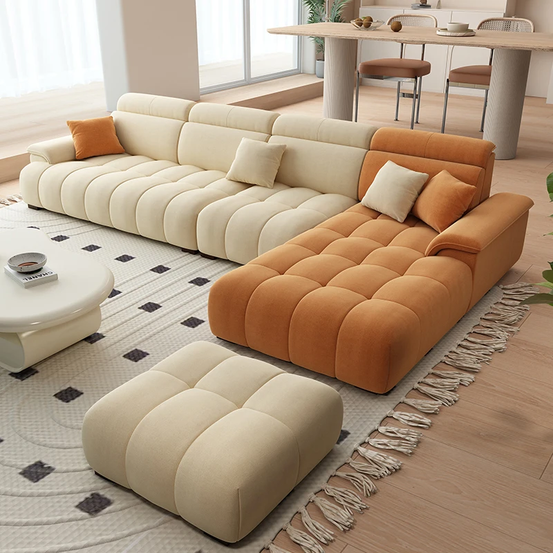 

Puffs Nordic Living Room Sofas L Shape Sectional Modular European Living Room Sofas Accent Divani Da Soggiorno Home Furniture