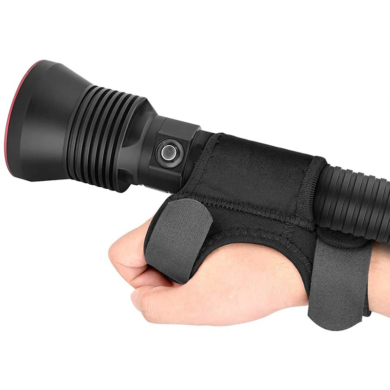 Wrist Flashlight Holsters Durable Diving Flashlight Gloves for Fishing Diving Hunting Underwater Light