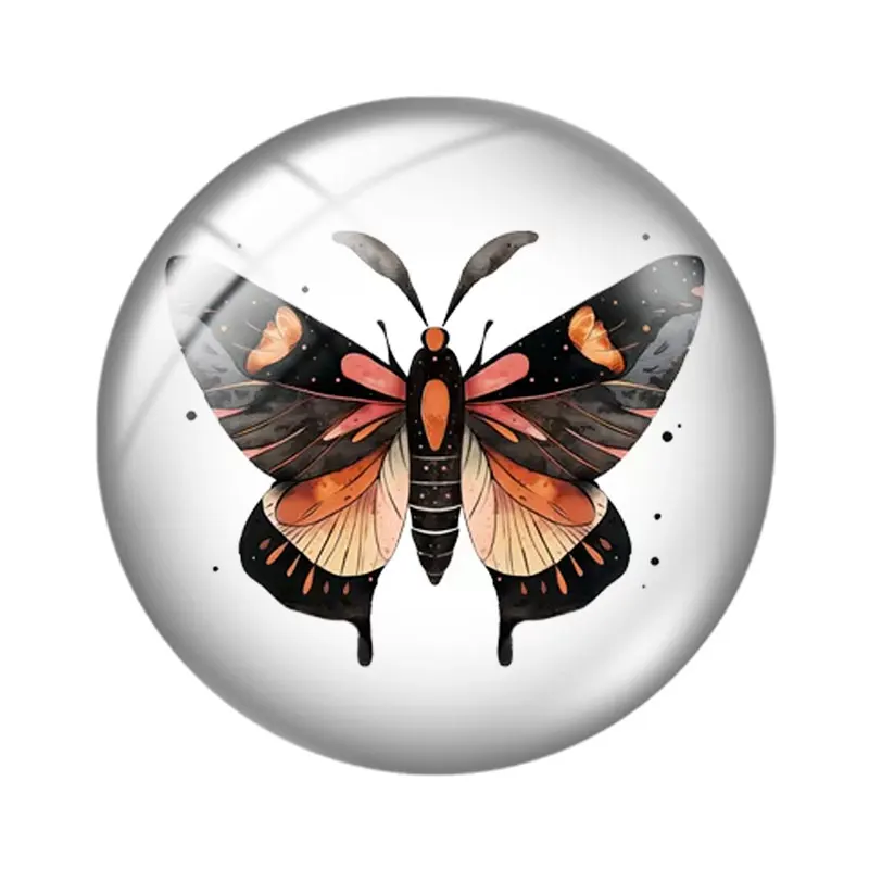 Mystical Witch Life 12mm/18mm/20mm/25mm Round Photo Glass Cabochon Demo Flat Back Making Findings