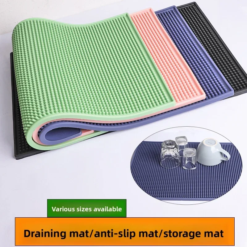Brand New Bar Mat Non Slip Drainage Mat 30*15 30*20 35*20 60*8 60*10 60*15 45*30 60*30 60*38 Coffee Bar Accessories