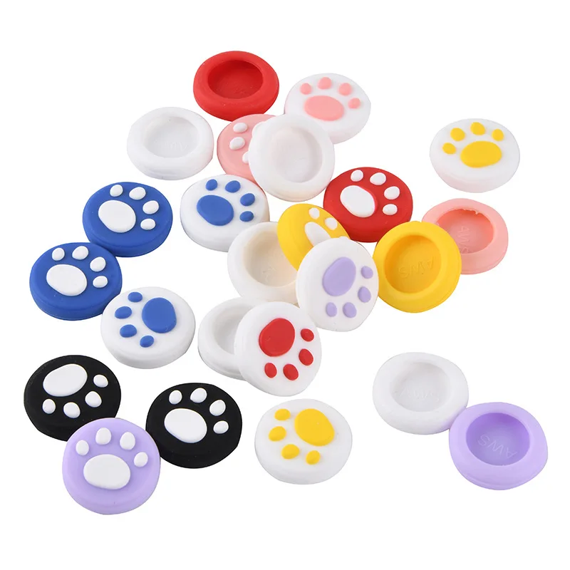 For PS4 PS5 Cat's Paw Rocker Cap Grip Rocker Anti slip Silicone Sleeve Grip Button Cap