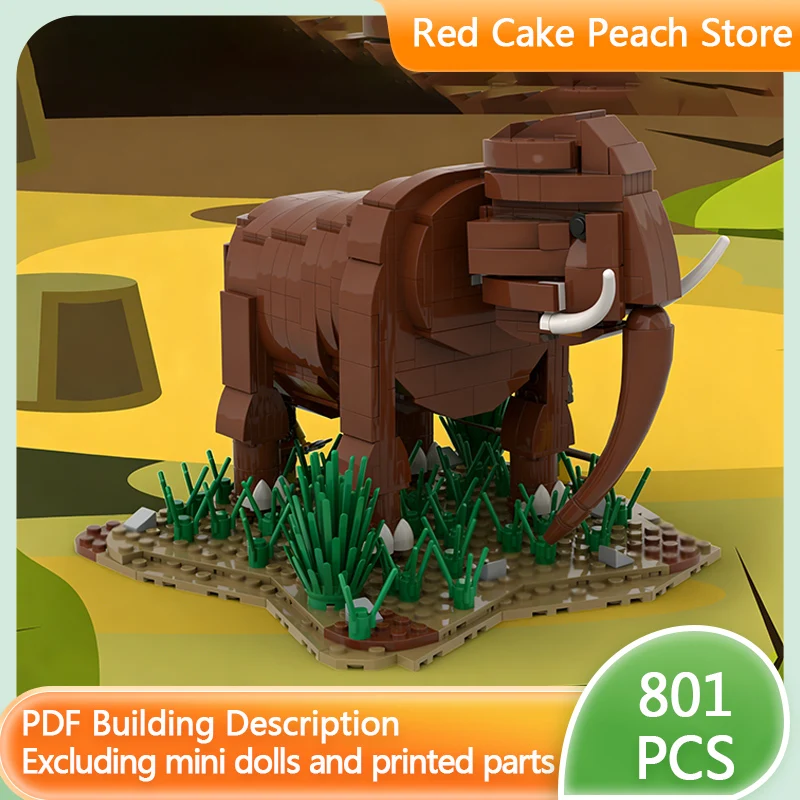 

Street View Model MOC Building Bricks Prehistoric Mammoth Hunters Modular Technology Children Holiday Gifts Assemble Toys Suit