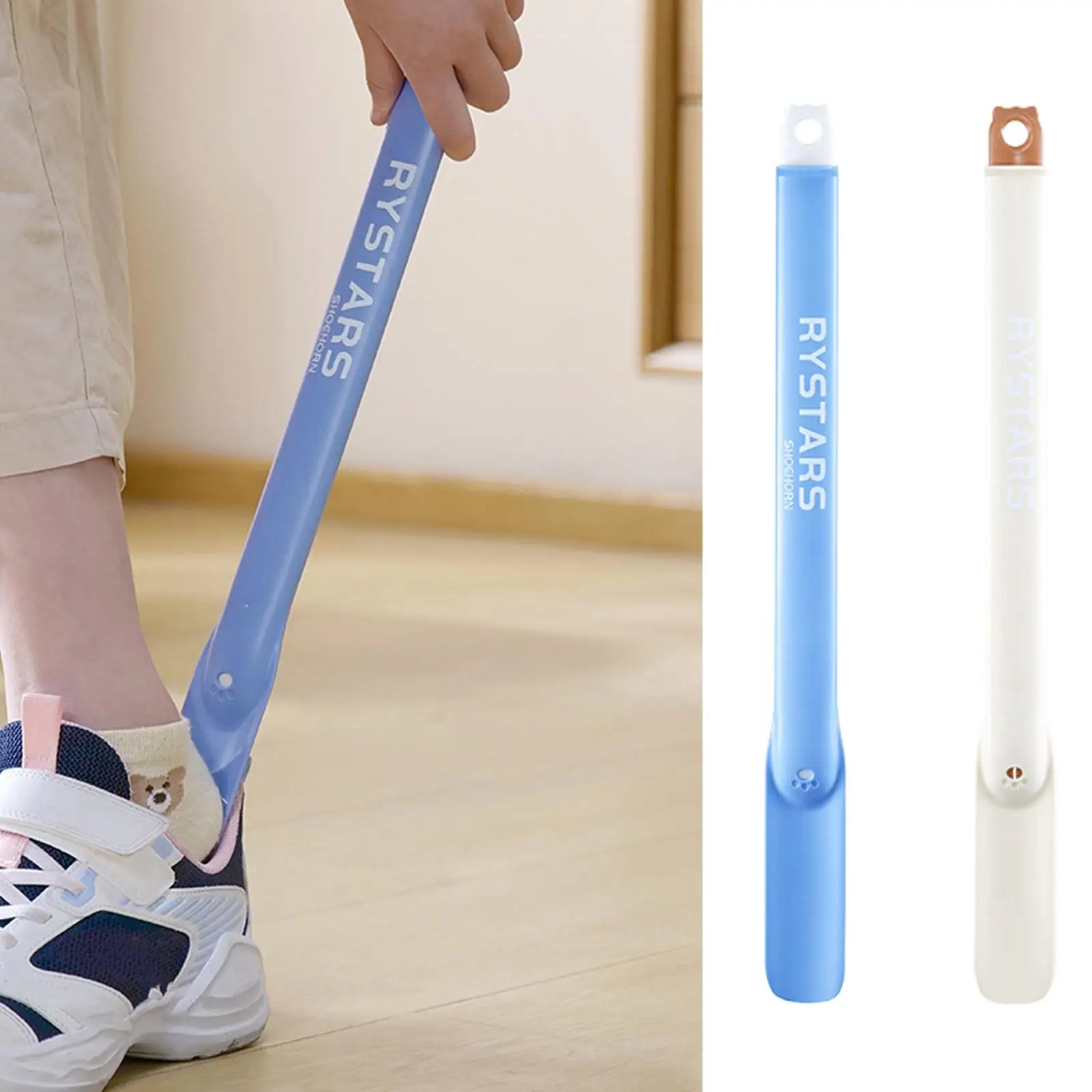 Shoehorns For Women Retractable Stick With Foot Measuring Shoe Horn Long Handle Seniors For Men Elderly Kids Pregnant Women Home