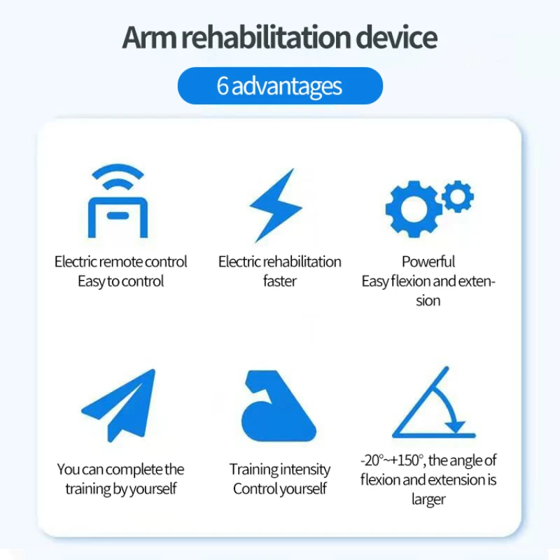 Recovery of upper limb function recovery exercise of elbow joint flexion and extension function of upper limb for rehabilitation