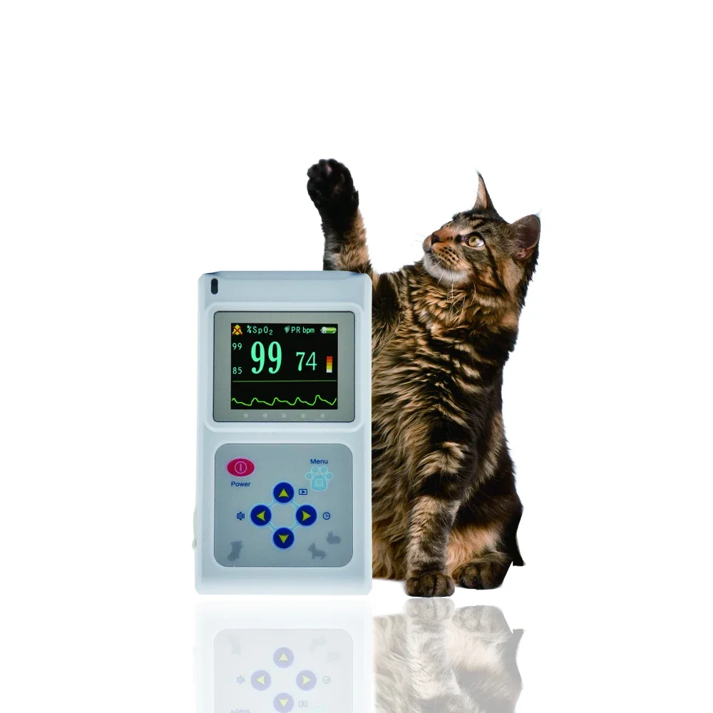 CMS60D-VET digital portable veterinary pulse oximeter vet dog cat oximetro animal pulse oximeter